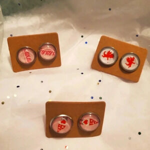 STUD earrings 2 for $18